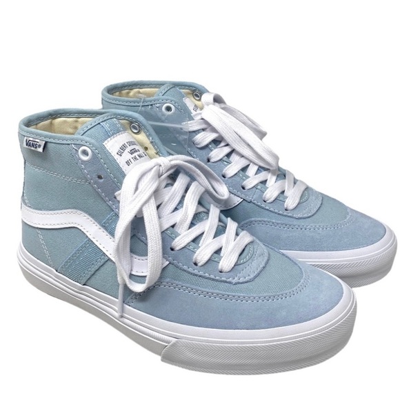 BRAND NEW- Vans Light Blue and White High-Top Sneakers - Picture 3 of 5